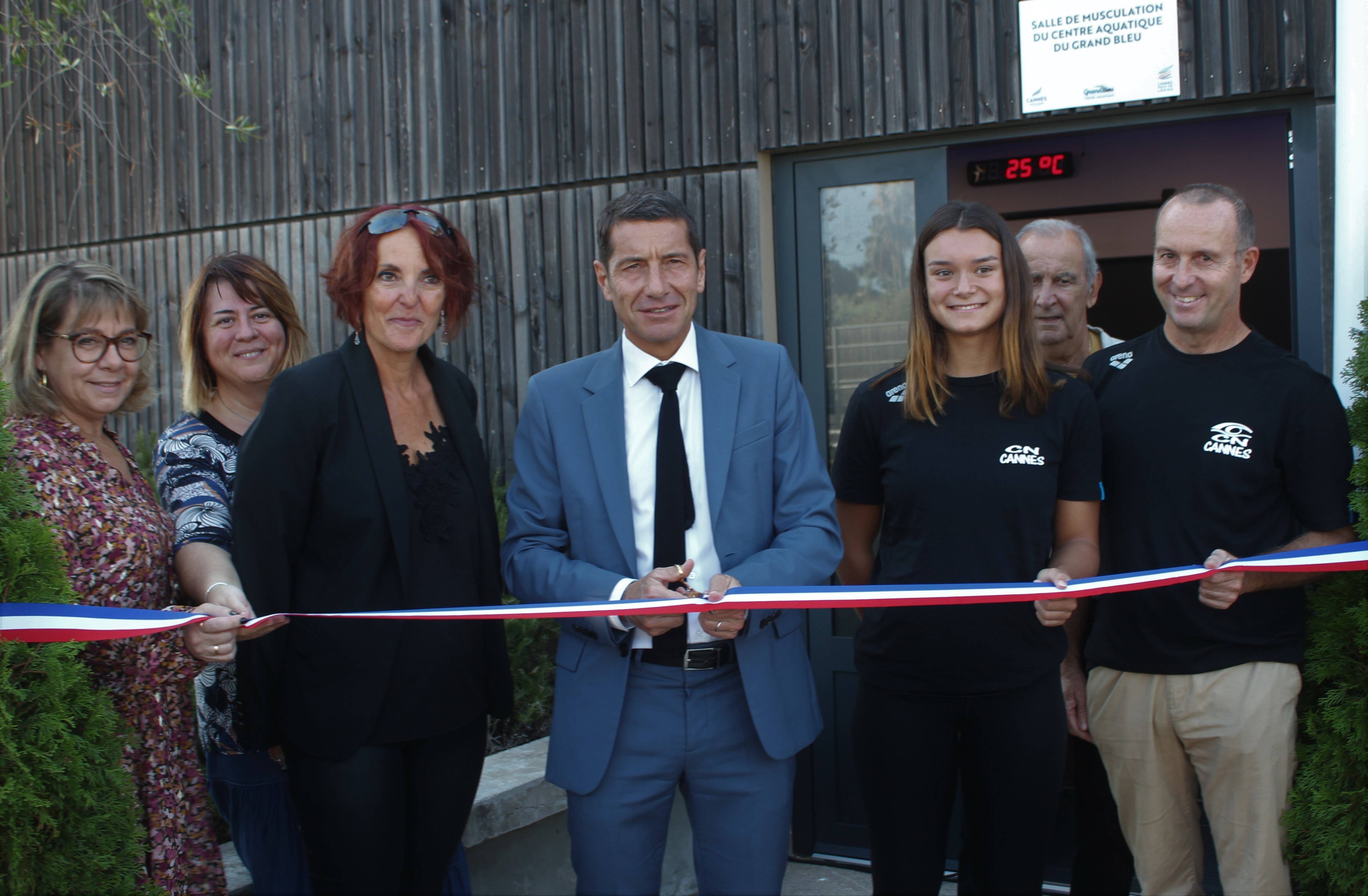 Une salle de musculation inaugurée au centre aquatique Grand Bleu à Cannes-la-Bocca