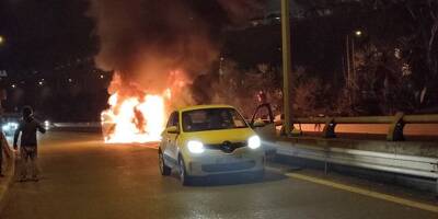 Un véhicule prend feu sur la voie Mathis à Nice