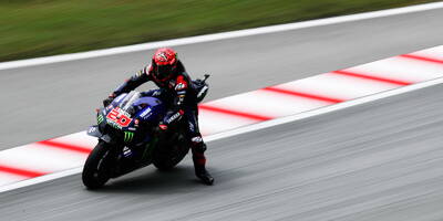 Fabio Quartararo en retrait sur la grille de départ du Grand Prix de Malaisie MotoGP