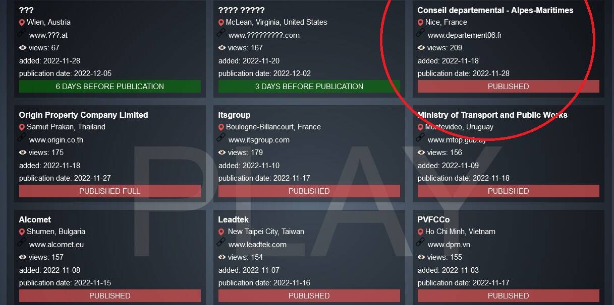 Qui est "Play Ransomware", ce groupe de hackers qui fait chanter le Département des Alpes-Maritimes?