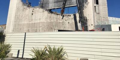 Le chantier s'accélère: les images impressionnantes de la destruction du Théâtre national de Nice