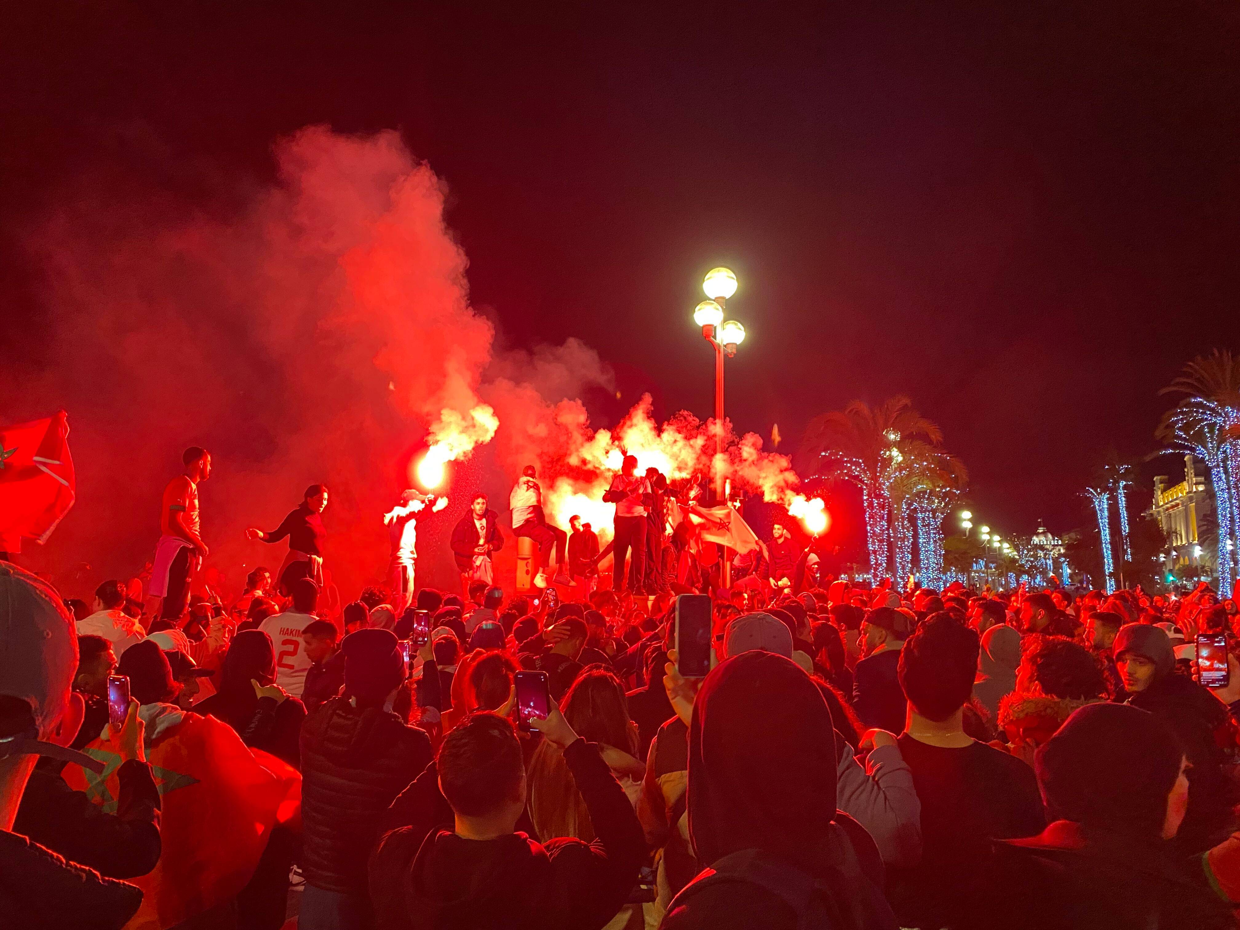 Y a-t-il vraiment eu des débordements mardi soir à Nice après la qualification du Maroc au Mondial?