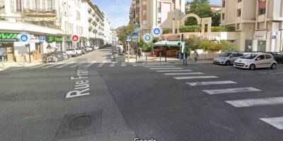 Accident entre une voiture et un deux-roues en centre-ville de Nice ce vendredi soir