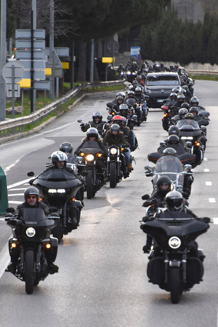 350 motards de toute l'Europe rendent un dernier hommage à Eric Michailoff, membre des Rebel Rider Monaco