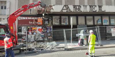 Clap de fin: l'ancien cinéma Ariel est en cours de destruction à Toulon
