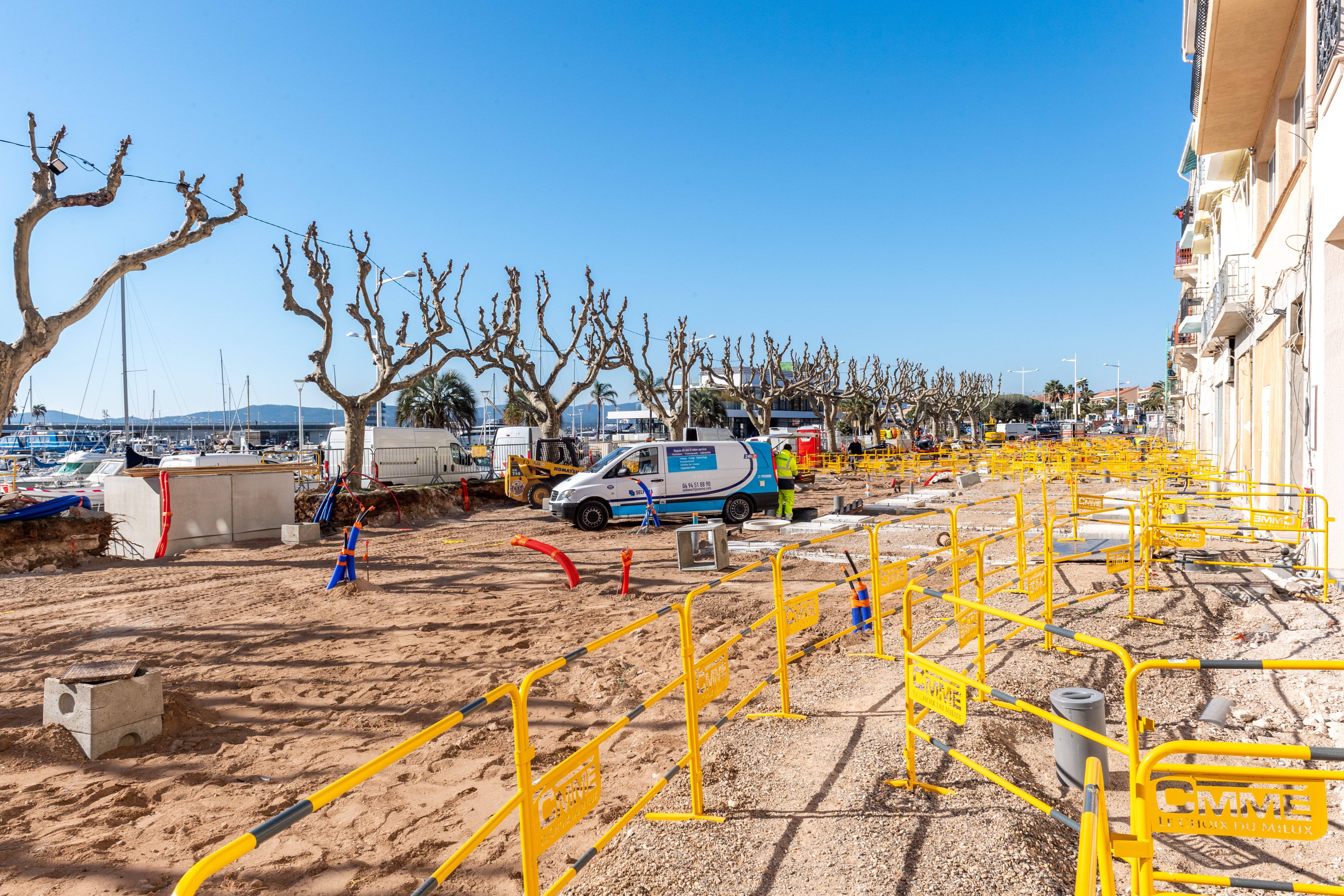 Point de situation et acclimatation en plein travaux sur le cours Guilbaud à Saint-Raphaël