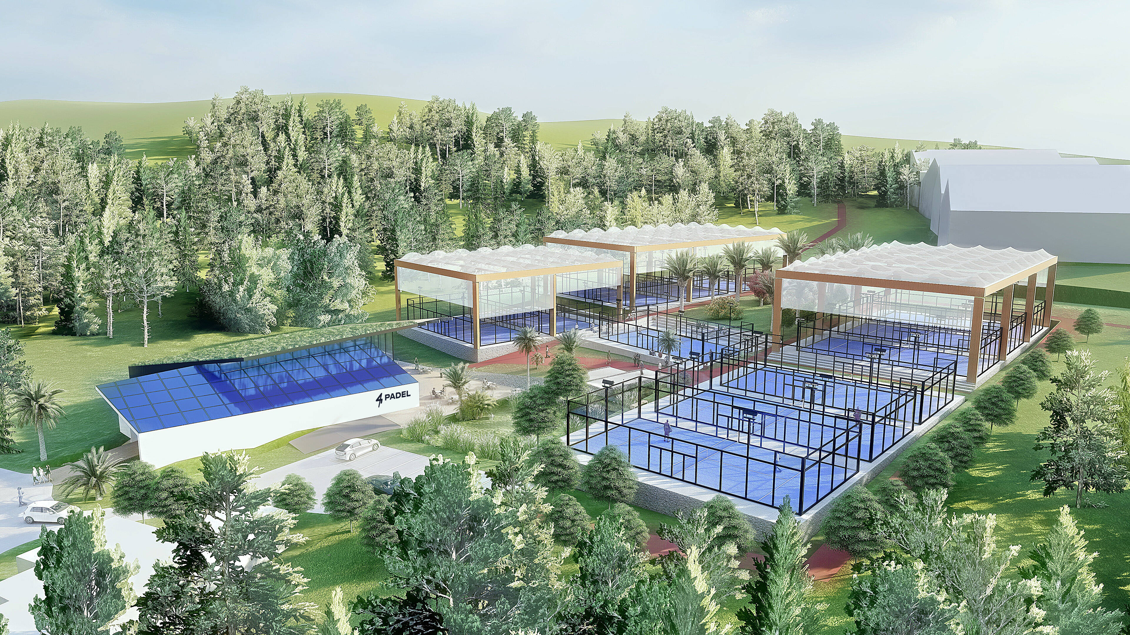 Douze terrains, un court central, un restaurant... Voilà à quoi ressemblera le complexe de padel prévu à Cannes fin 2025