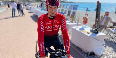 Kévin Vauquelin, vainqueur de la première étape du Tour des Alpes-Maritimes et du Var à Ramatuelle