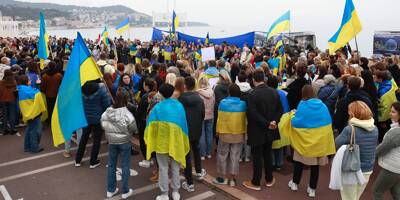 Des centaines de personnes réunies à Nice en soutien à l'Ukraine