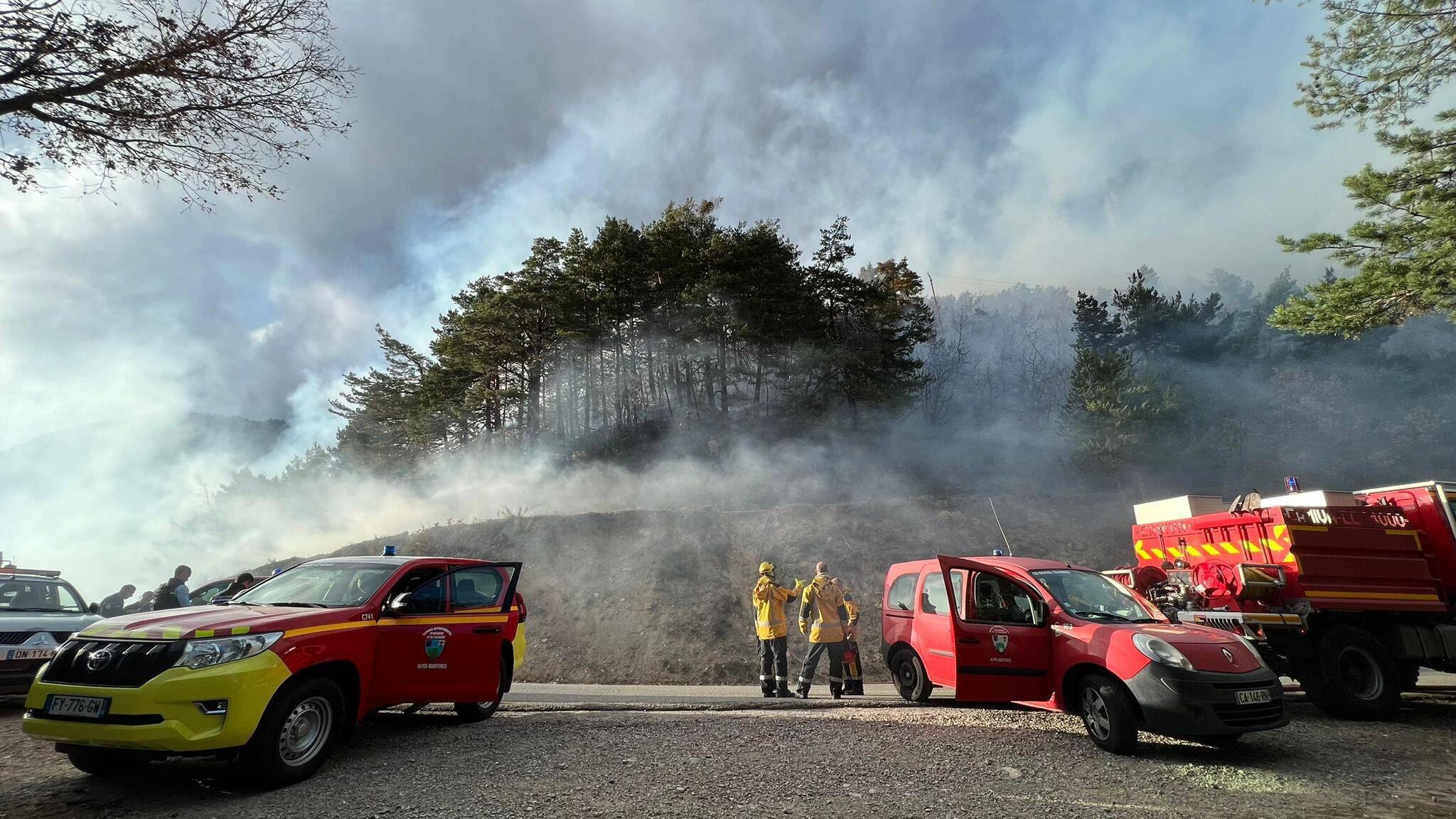 C'est le plus gros feu des Alpes-Maritimes de l'hiver: l'incendie de Briançonnet est éteint