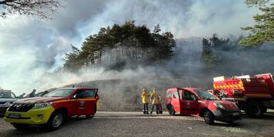 C'est le plus gros feu des Alpes-Maritimes de l'hiver: l'incendie de Briançonnet est éteint