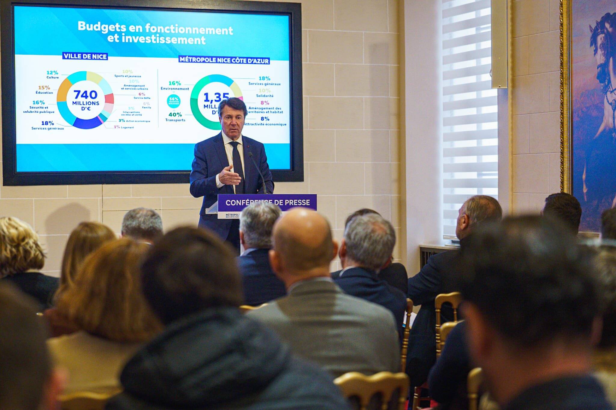 Christian Estrosi assure qu'il "n'y aura pas d'augmentation d'impôts" locaux à Nice