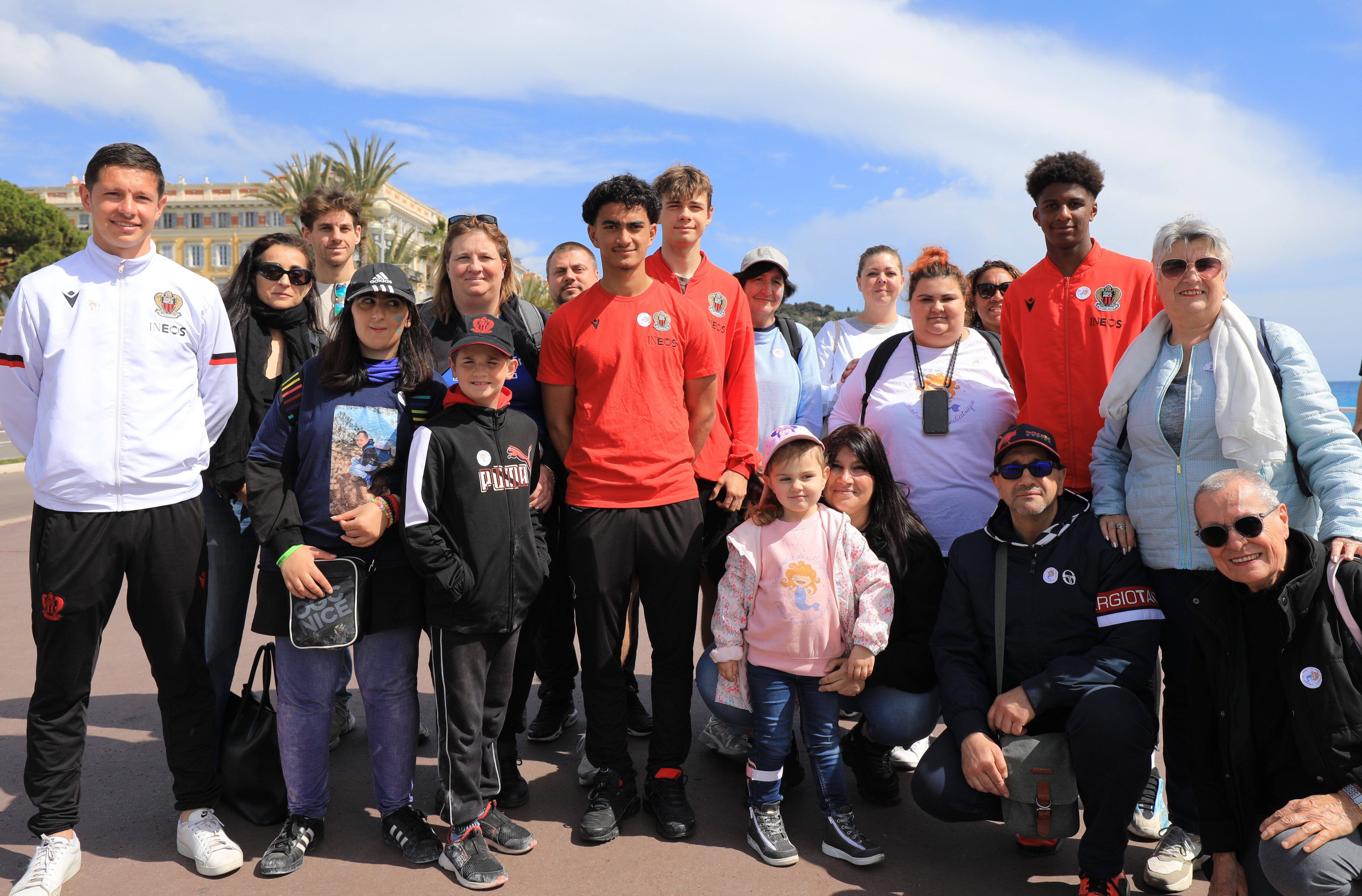 Ils ont marché sur la promenade des Anglais jusqu'à l'hôpital Lenval pour sensibiliser à l'AVC pédiatrique
