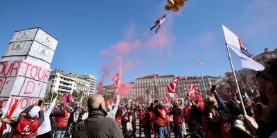 La nouvelle manifestation contre la réforme des retraites à Toulon résumée en 6 photos