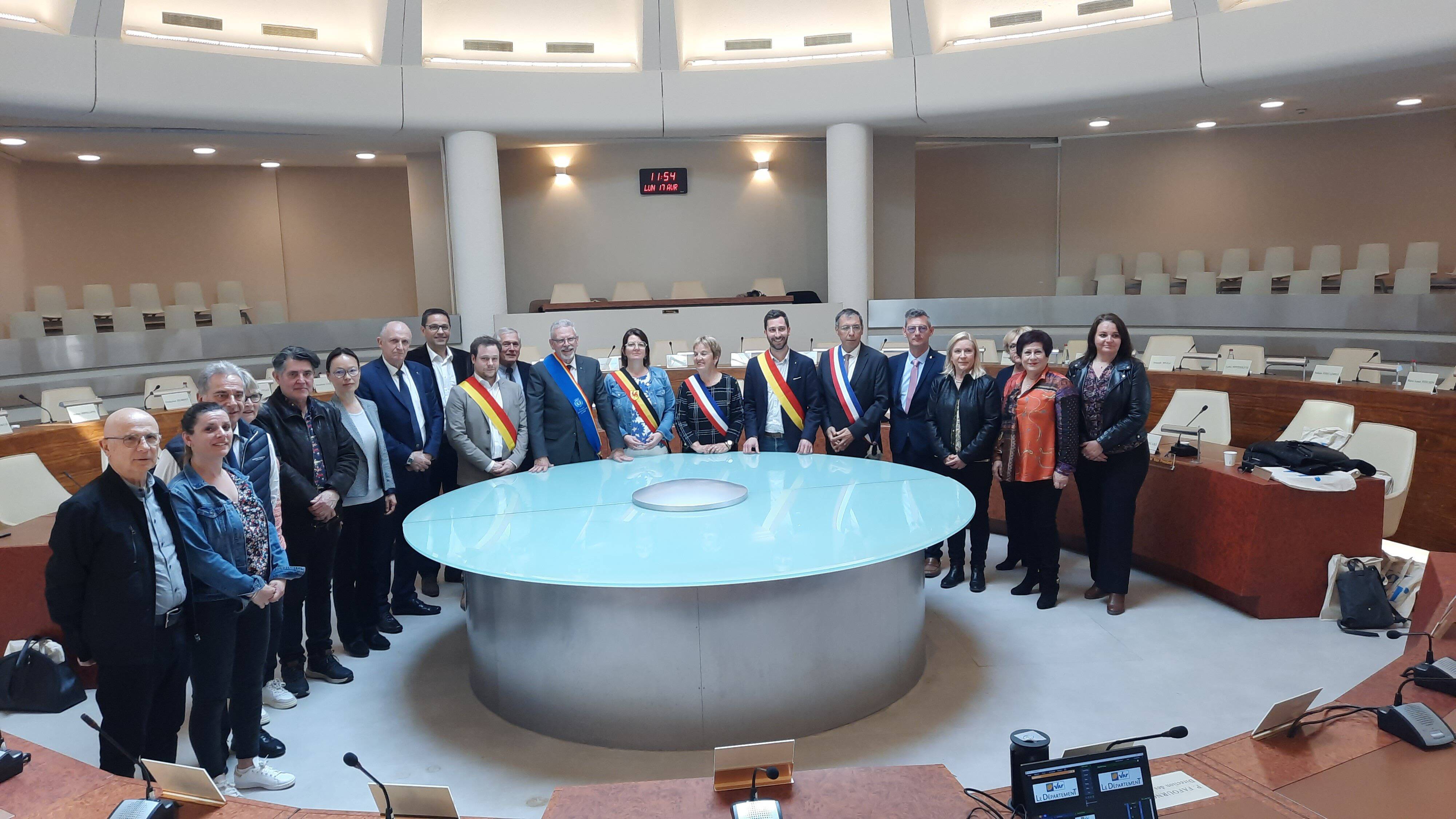 Dans le cadre du jumelage entre La Garde et Spa, les élus belges invités à découvrir le Département du Var