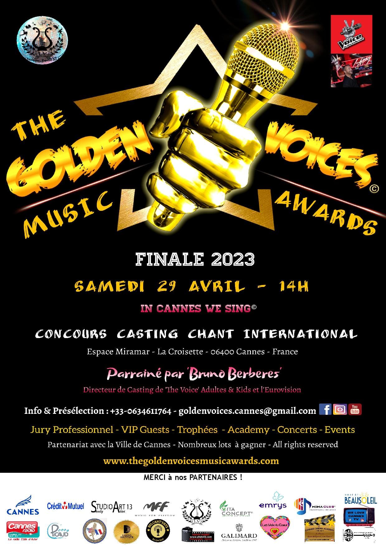 Des voix en or "pour la bonne" cause à découvrir au Miramar de Cannes le 29 avril