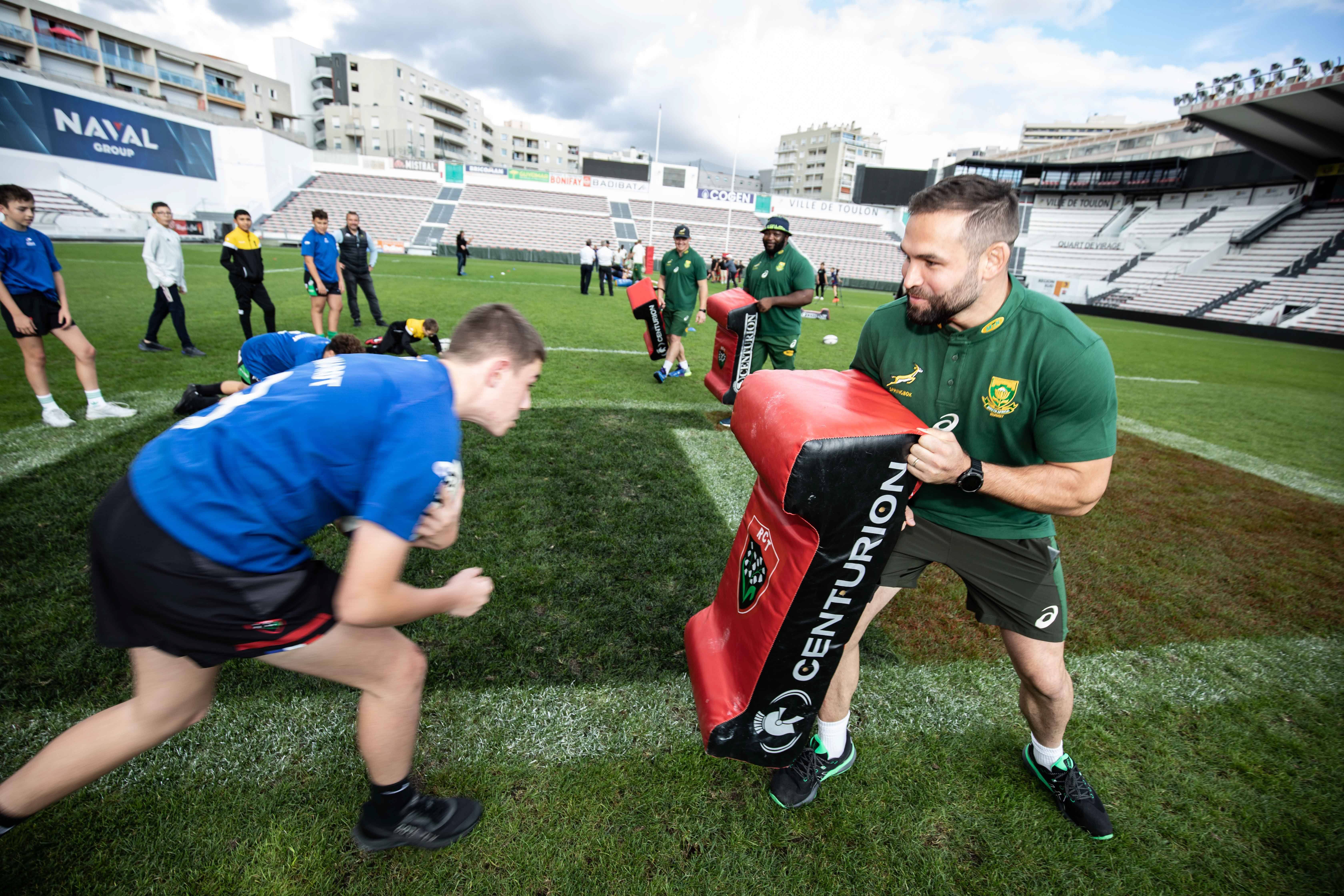 La métropole de Toulon aux couleurs sud-africaines pendant la Coupe du monde de rugby