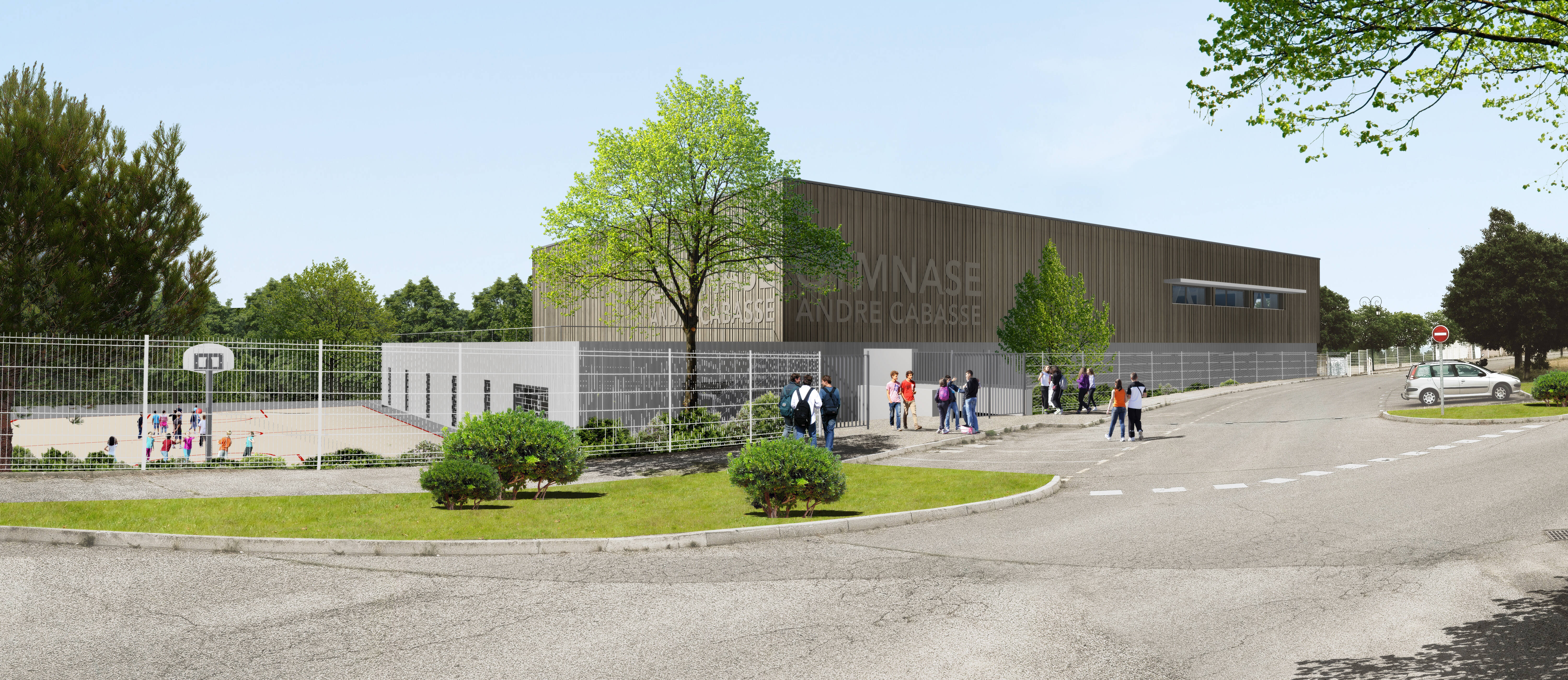 Le futur gymnase du lycée André-Cabasse de Roquebrune-sur-Argens se dessine