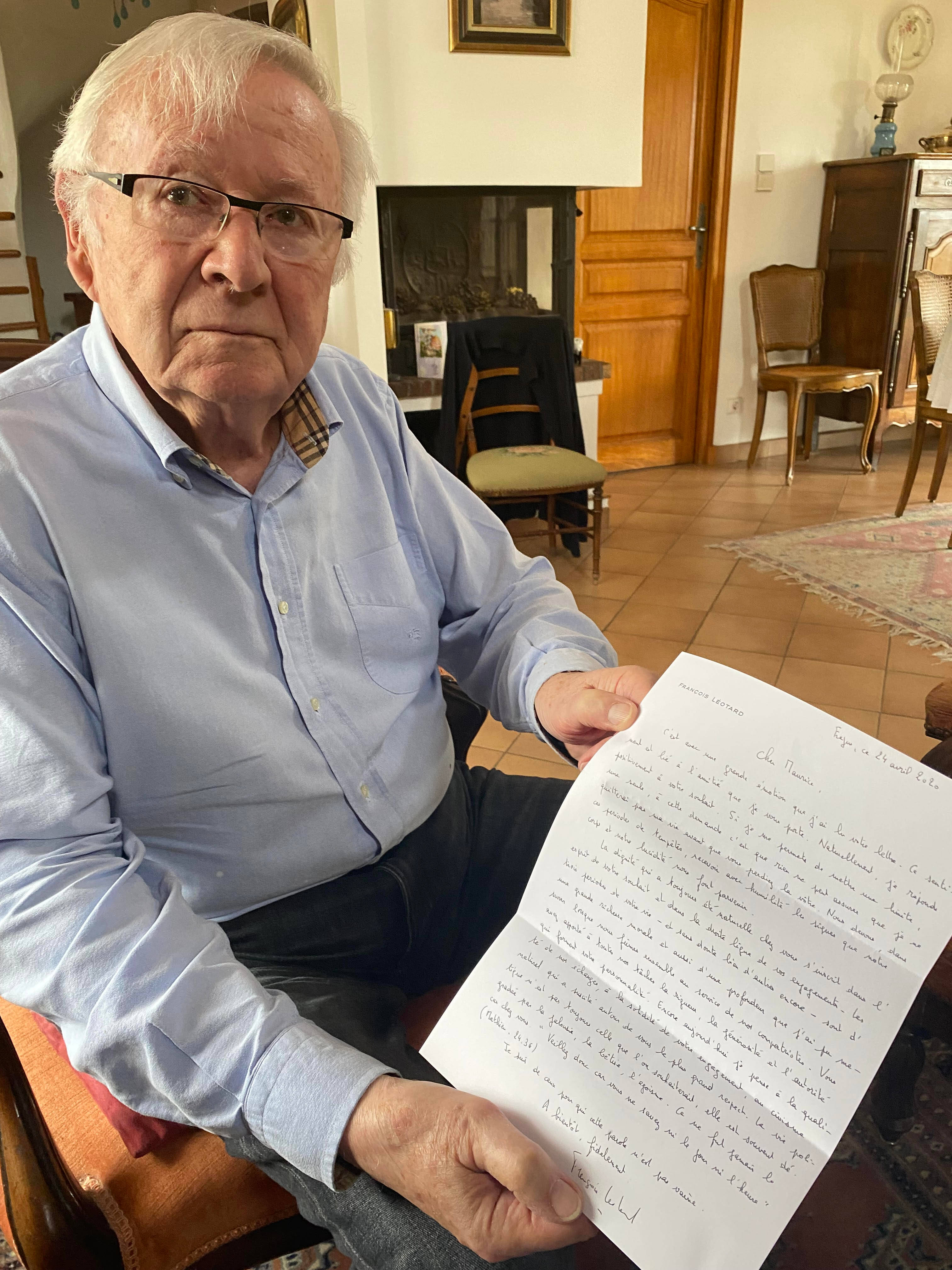 Trois ans avant son décès, François Léotard écrivait une lettre émouvante à l'un de ses adjoints