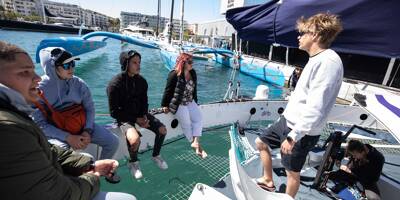 À La Seyne, des apprentis de CFA sont montés à bord d'un trimaran à l'occasion du Pro Sailing Tour