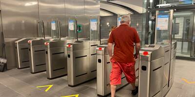 Les portillons d'accès au tram dans les stations souterraines bientôt mis en service à Nice