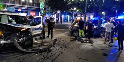 Spectaculaire collision dans le centre de Nice: on sait pourquoi la police municipale intervenait avenue Jean-Médecin