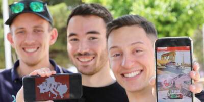 Trois étudiants de l'Isen à Toulon en route pour le Budapest Rally dans une 207 relookée