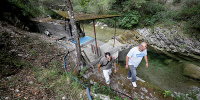 À cause des fortes pluies qui ont troublé le Paillon, l'eau de ce village momentanément impropre à la consommation