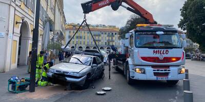 Pas de blessé mais une grosse pagaille place Garibaldi après un accident ce lundi à Nice