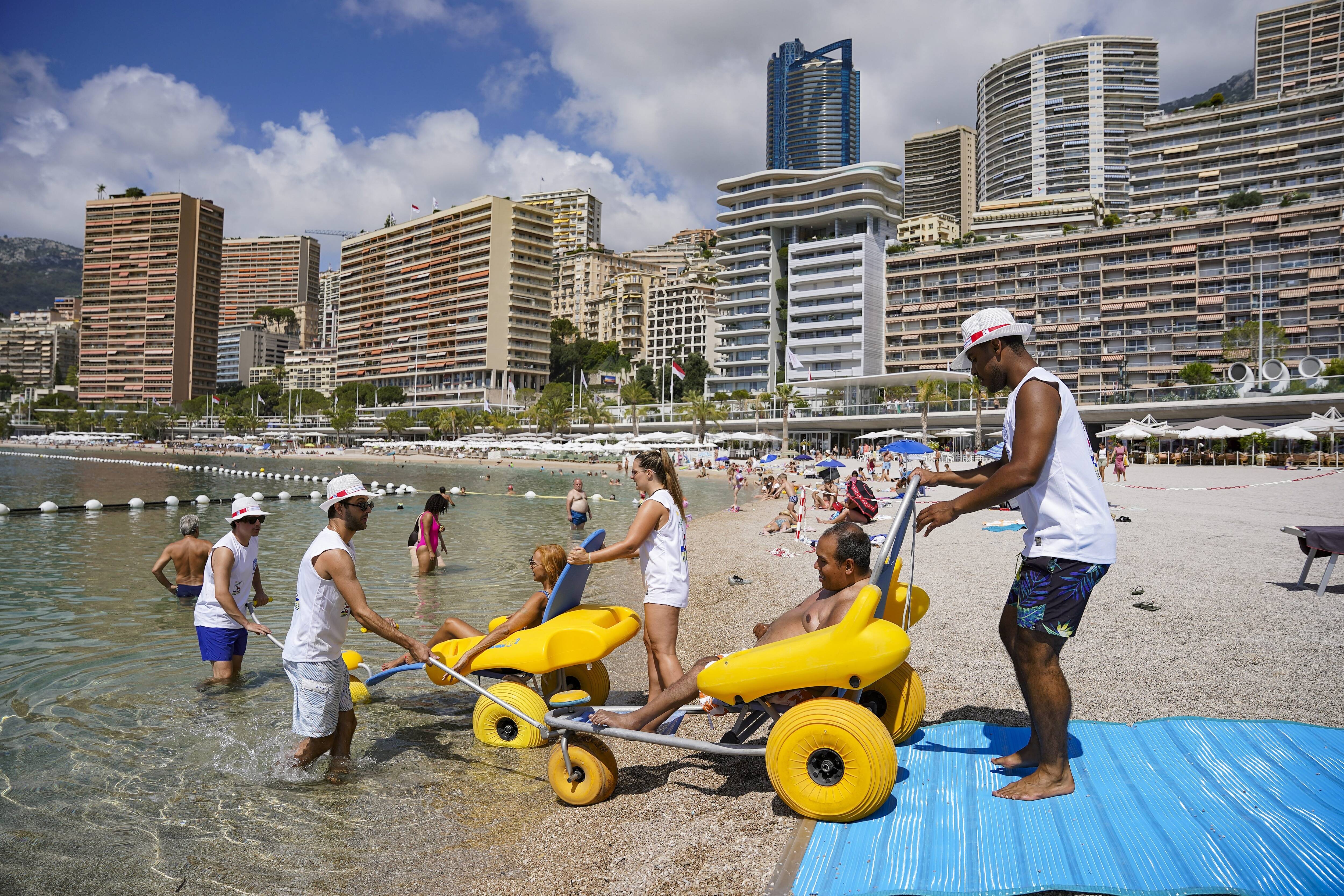 Le service handiplage a rouvert ses portes jusqu'au 3 septembre à Monaco