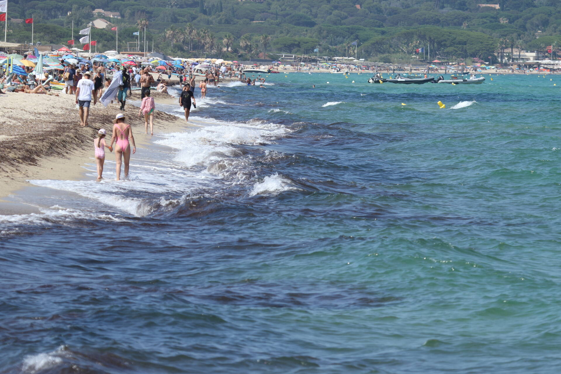 Un baigneur pense avoir croisé un requin, le drapeau rouge hissé ce samedi après-midi à Pampelonne