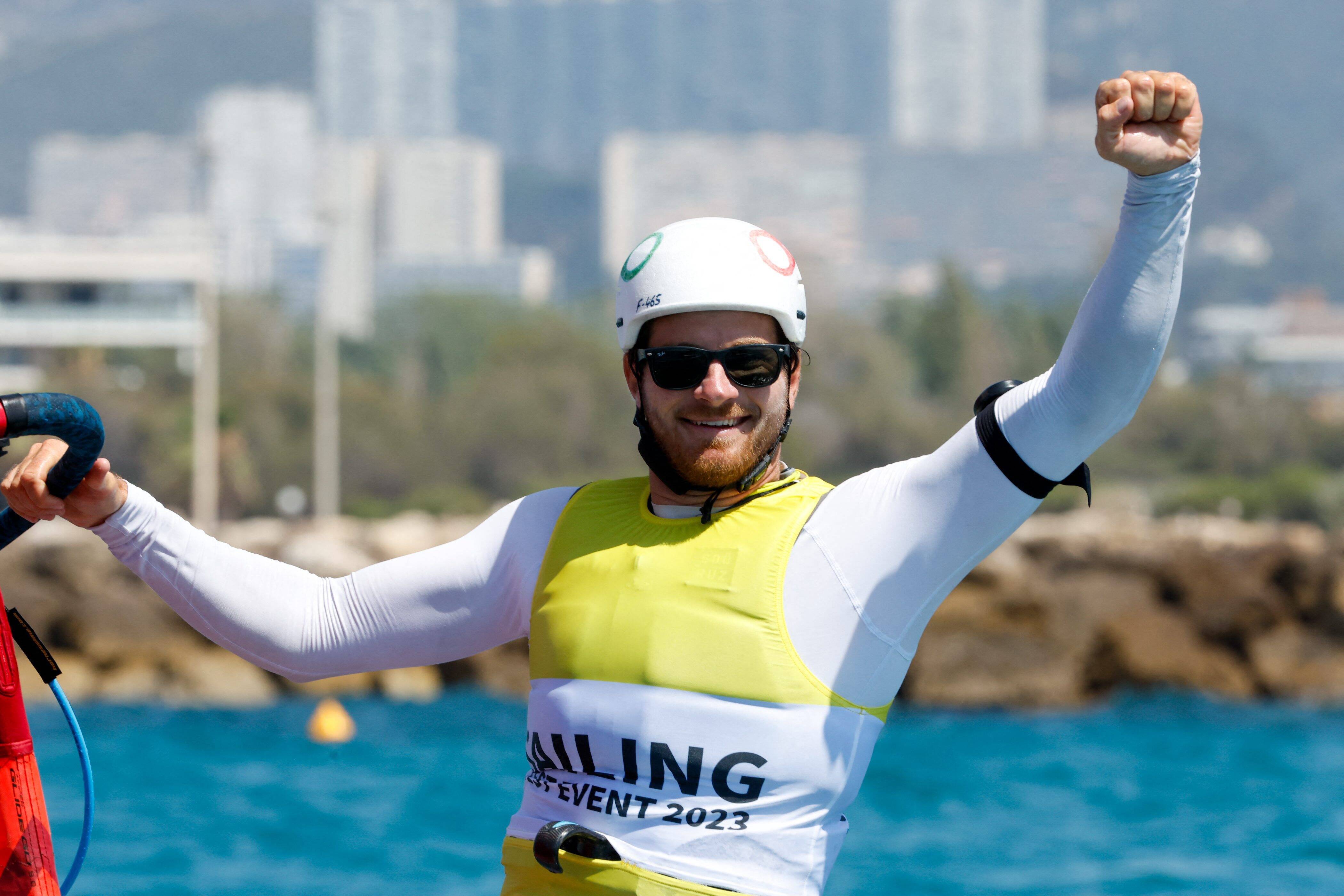 Voile: le Varois Nicolas Goyard (IQFoil) en or lui aussi au Test-Event de Marseille, à un an des JO