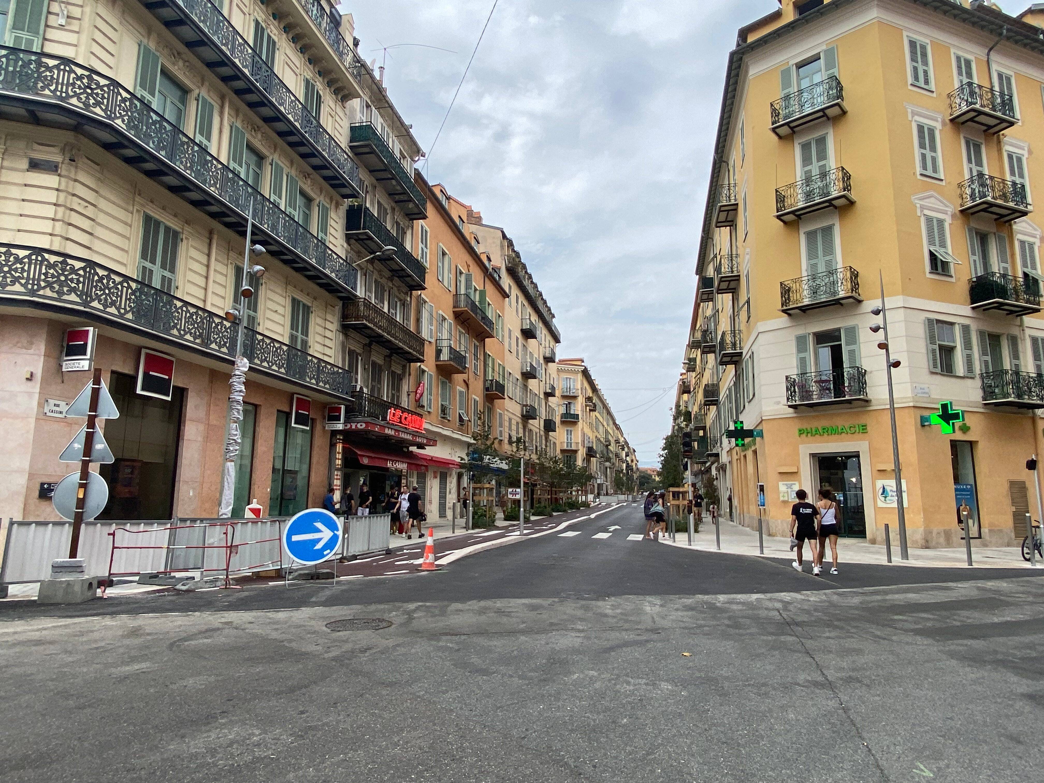 Les travaux entrent dans leur dernière ligne droite: voici le nouveau visage de la rue Cassini qui se dessine à Nice