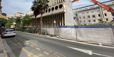 Un nouveau bâtiment emblématique de l'ex-hôpital Saint-Roch va tomber, le chantier de l'hôtel des polices continue à Nice