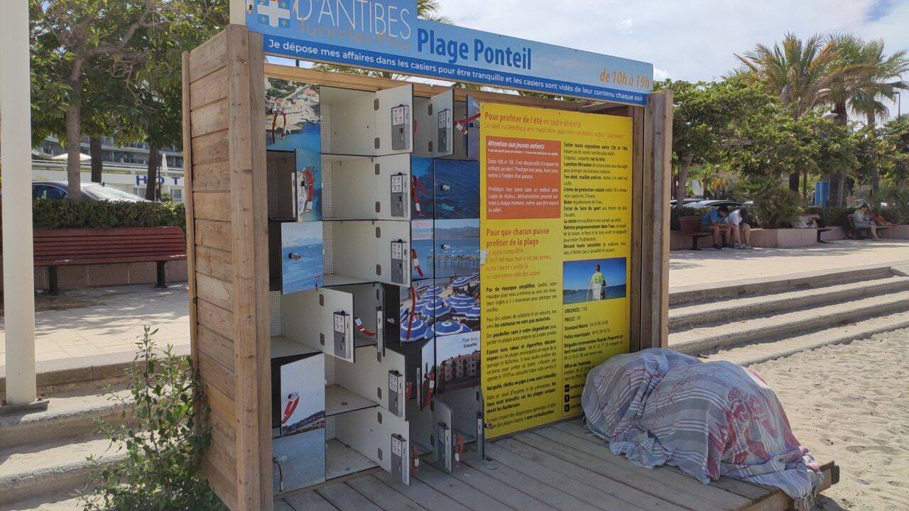 "On a choisi cette plage pour ça": des casiers installés sur ces plages de la Côte d'Azur pour se baigner l'esprit tranquille