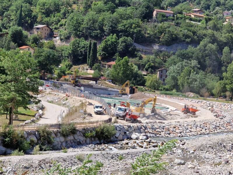 Détruit par la tempête Alex, le bassin biologique de Roquebillière n'ouvrira finalement pas cette semaine