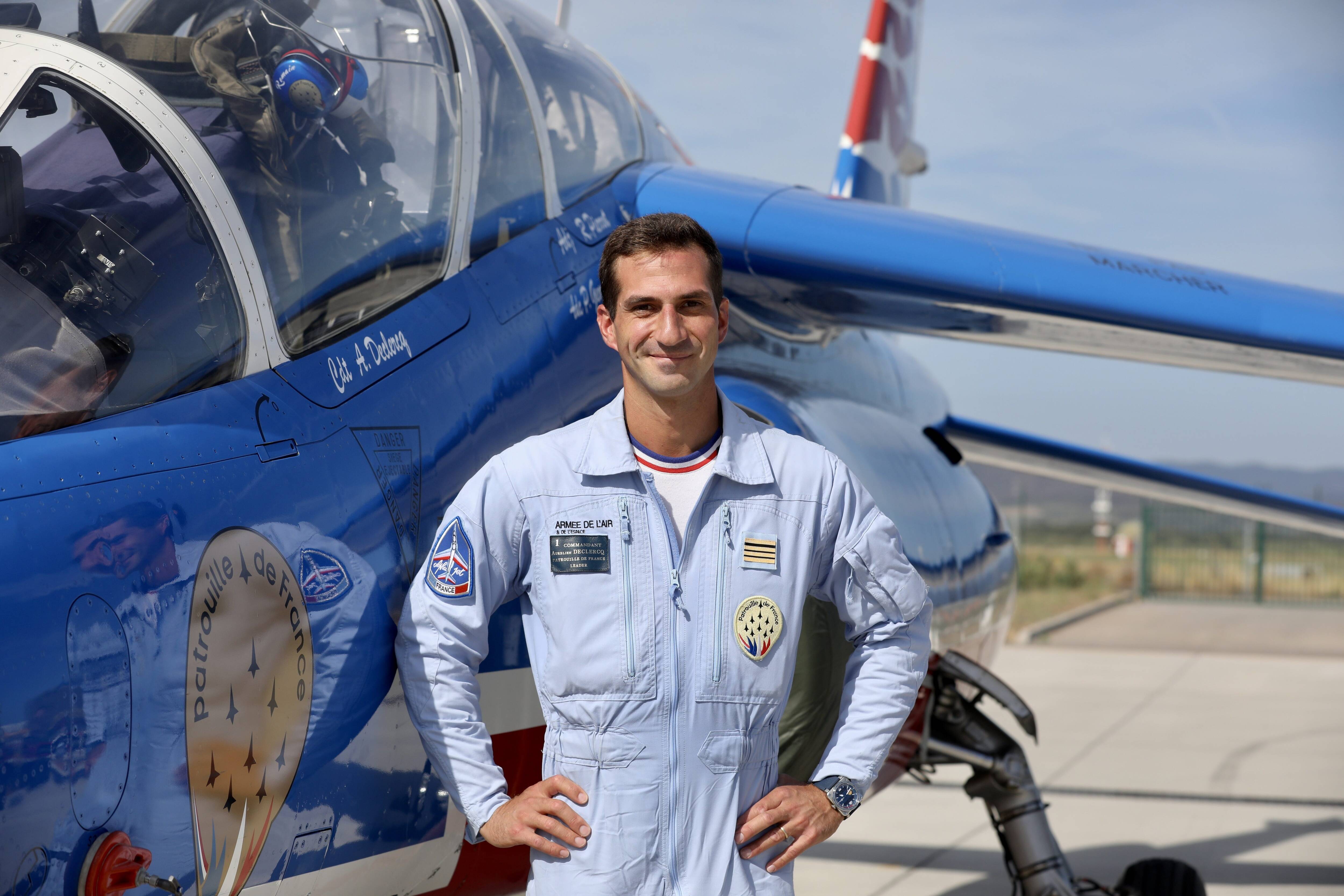 Jour très spécial pour le leader de la Patrouille de France, qui va évoluer au dessus de Toulon où il a grandi