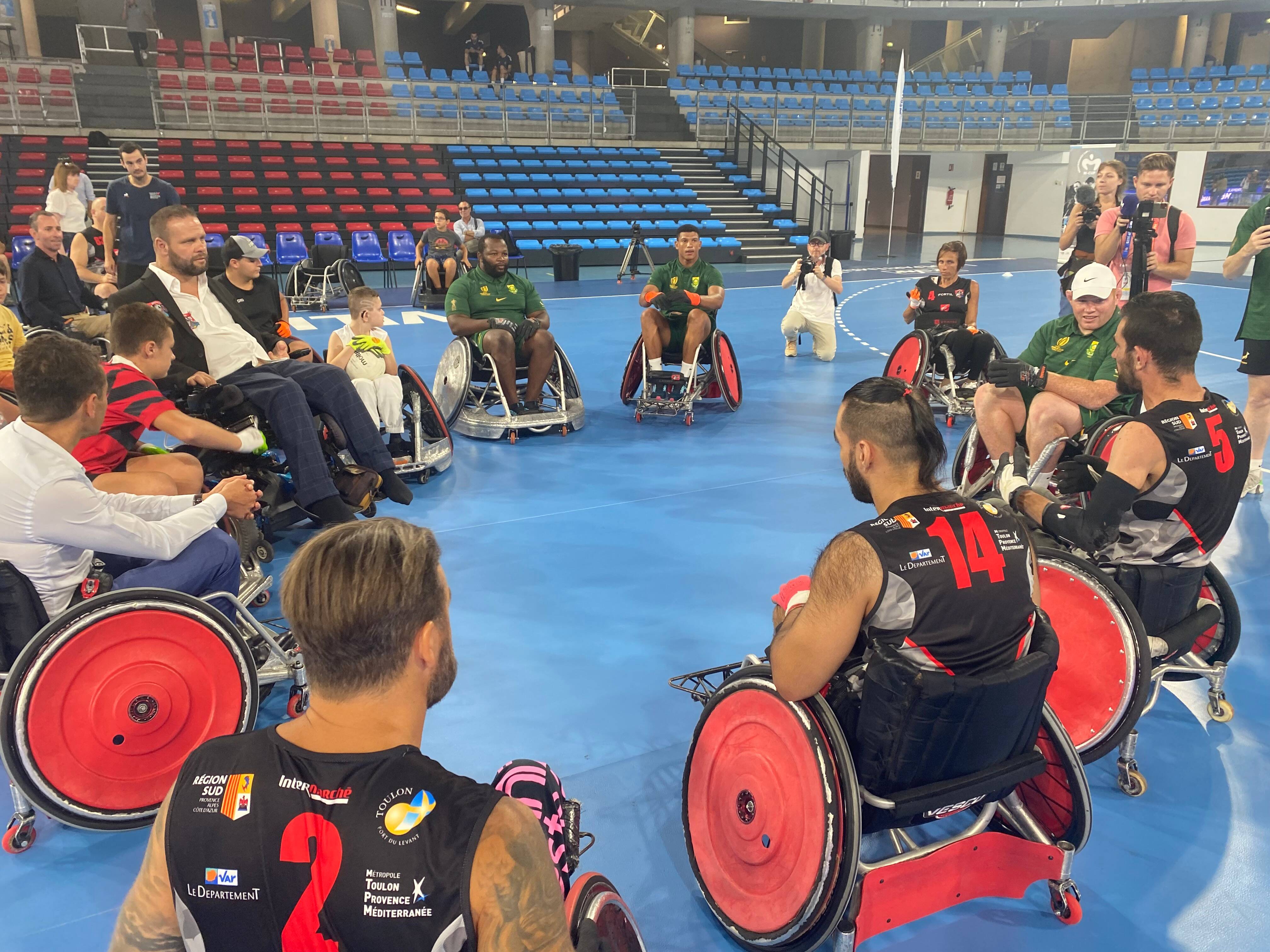 Coupe du monde de rugby: les Springboks déjà champions des bonnes actions dans la métropole toulonnaise