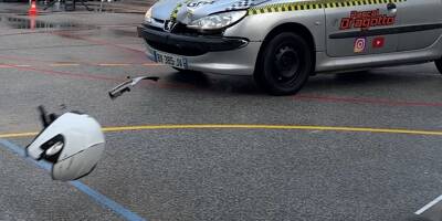Au lycée du parc Saint-Jean à Toulon, ils reproduisent un accident pour sensibiliser les utilisateurs de deux-roues