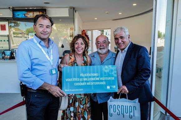 Déjà plus d'un million de personnes ont visité la grotte Cosquer Méditerranée à Marseille, ouverte en juin 2022