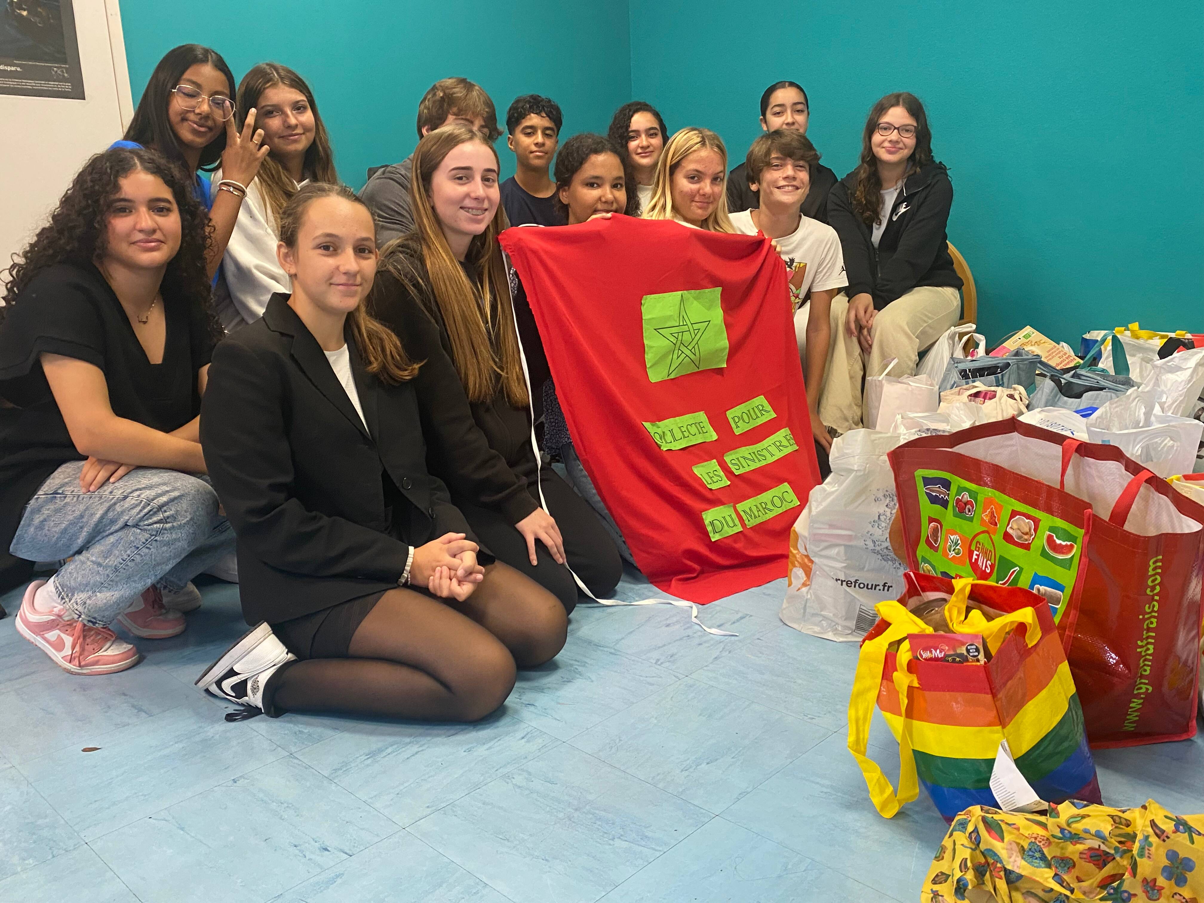 A Nice, ces collégiens se mobilisent pour les sinistrés du séisme au Maroc