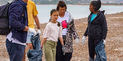 Trente kilos de dchets rcuprs au cours dune opration de nettoyage ralise la plage de lAlmanarre Hyres