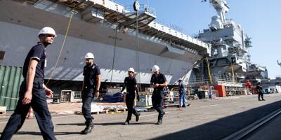 Les images du chantier colossal du porte-avions Charles-de-Gaulle