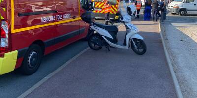 Un motard légèrement blessé dans une collision à Grasse