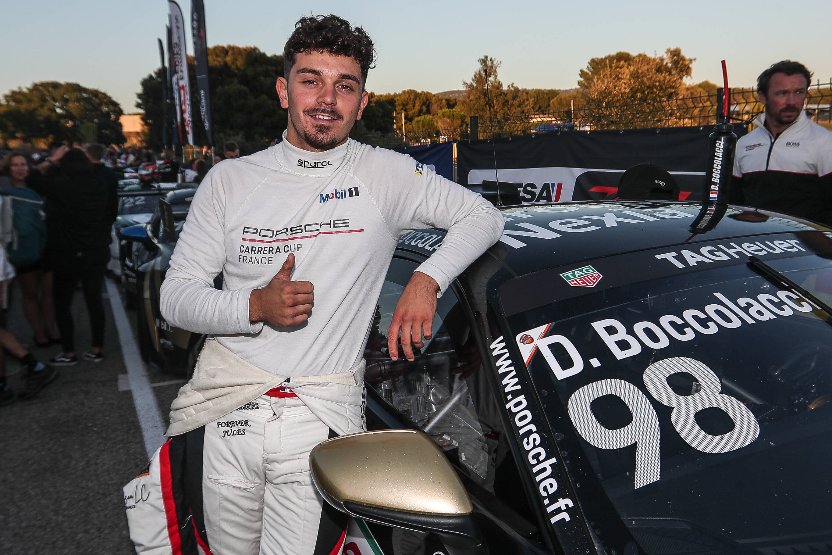 Le pilote varois Dorian Boccolacci s'invite au palmarès de la Porsche Carrera Cup France sur le circuit Paul-Ricard