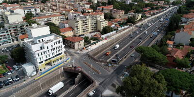 A57: le pont de l'échangeur Benoît-Malon en travaux à Toulon, on fait le point sur les modifications de circulation