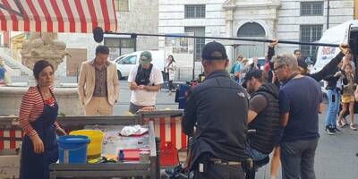 Samuel Le Bihan actuellement en tournage dans le Vieux-Nice
