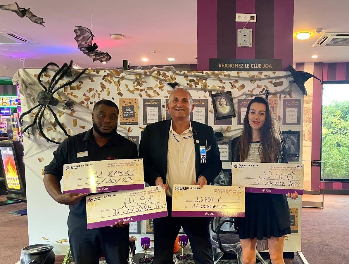 Plus de 80.000 euros de gains en une seule journée au casino Joa La Siesta à Antibes