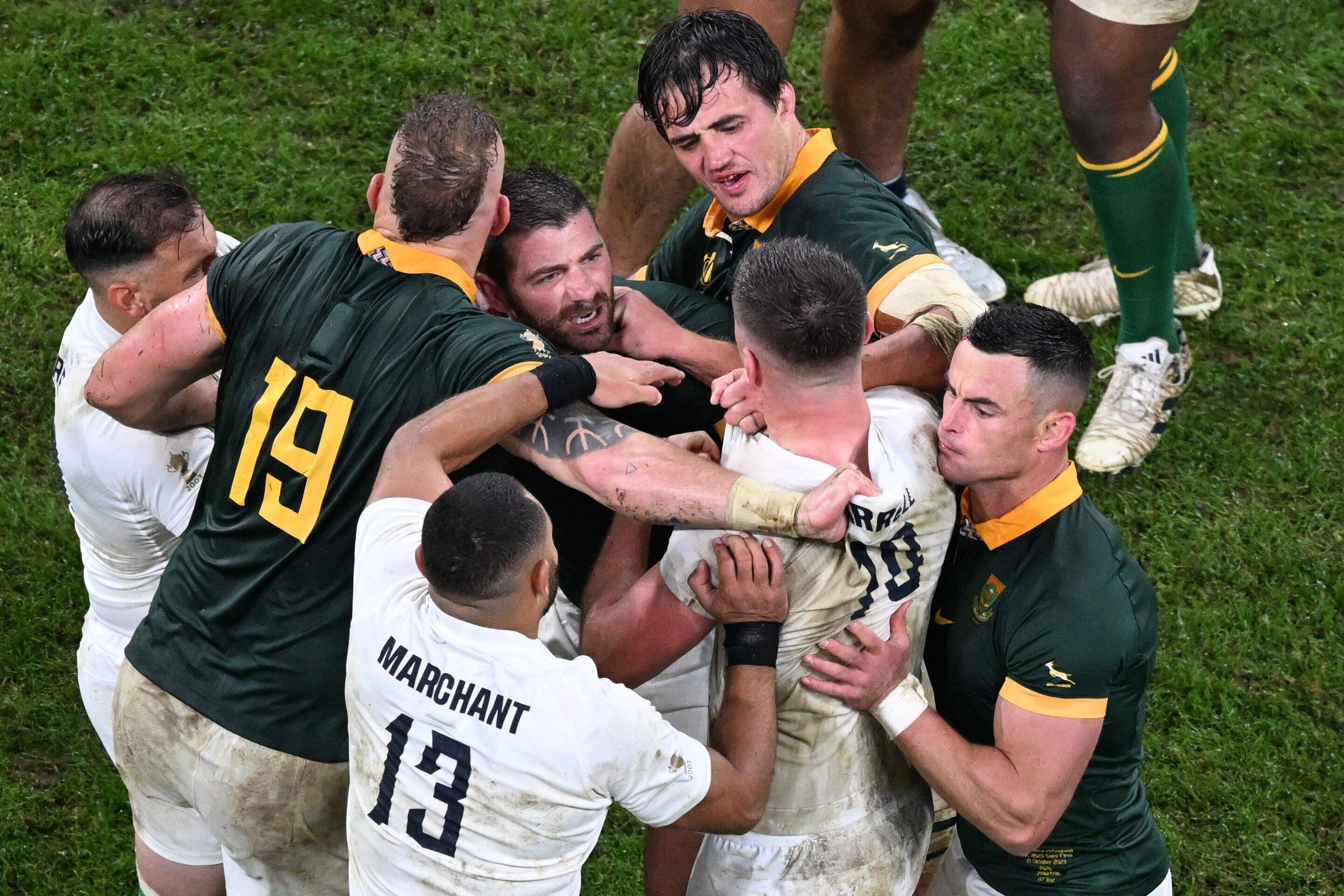 Coupe du monde de rugby: les Springboks renouent avec un rugby bien plus frontal avant la finale face à la Nouvelle-Zélande