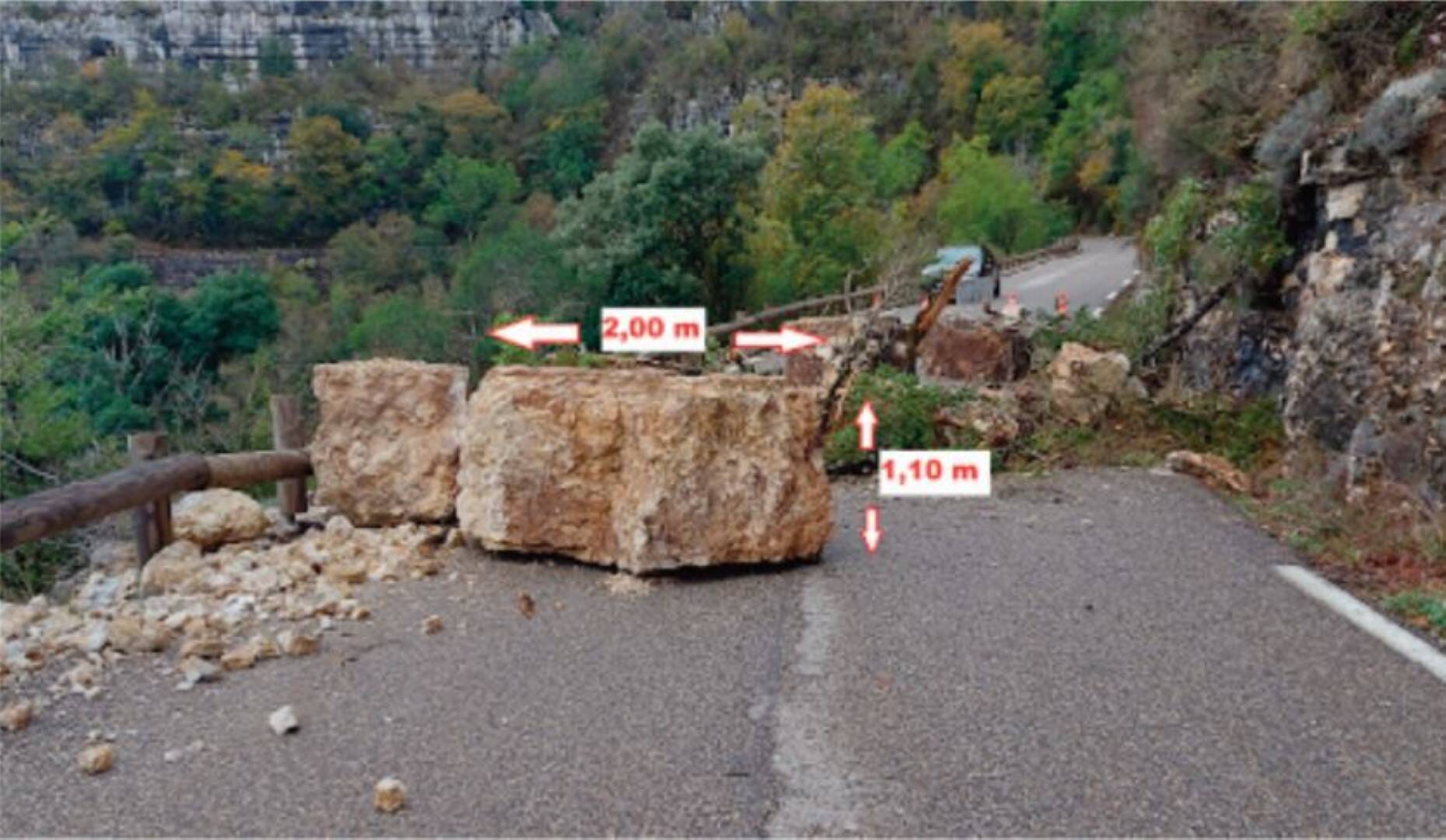 Un important éboulement provoque la fermeture de la route des gorges du Verdon pour une durée indéterminée